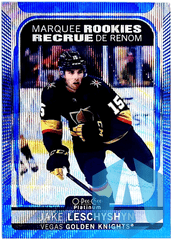 2021-22 O-Pee-Chee Platinum Marquee Rookies Jake Leschyshyn RC #267 BLUE SURGE